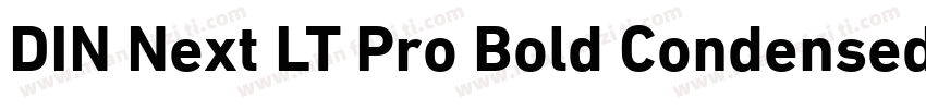 DIN Next LT Pro Bold Condensed Ital字体转换